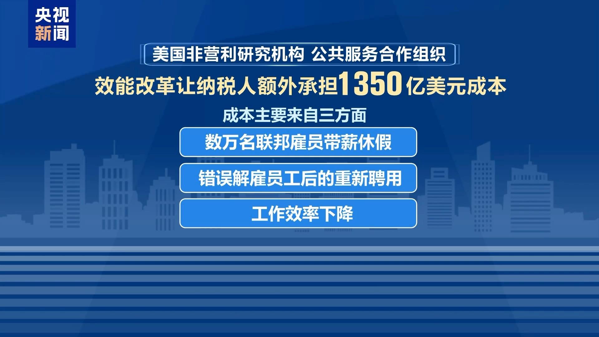 美“政府效率部”效能改革百日 開支不降反增