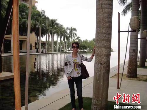 圖片默認標題_fororder_圖為：臺胞錢櫻在海南旅遊。錢櫻提供