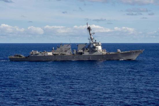 圖片默認標題_fororder_美國軍艦DDG-89“馬斯廷”號（資料圖）
