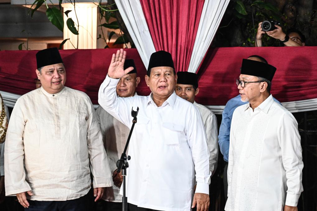 印尼選舉委員會正式宣佈普拉博沃為總統