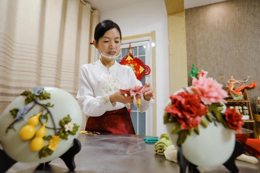 山東日照：花饃蒸出濃濃年味