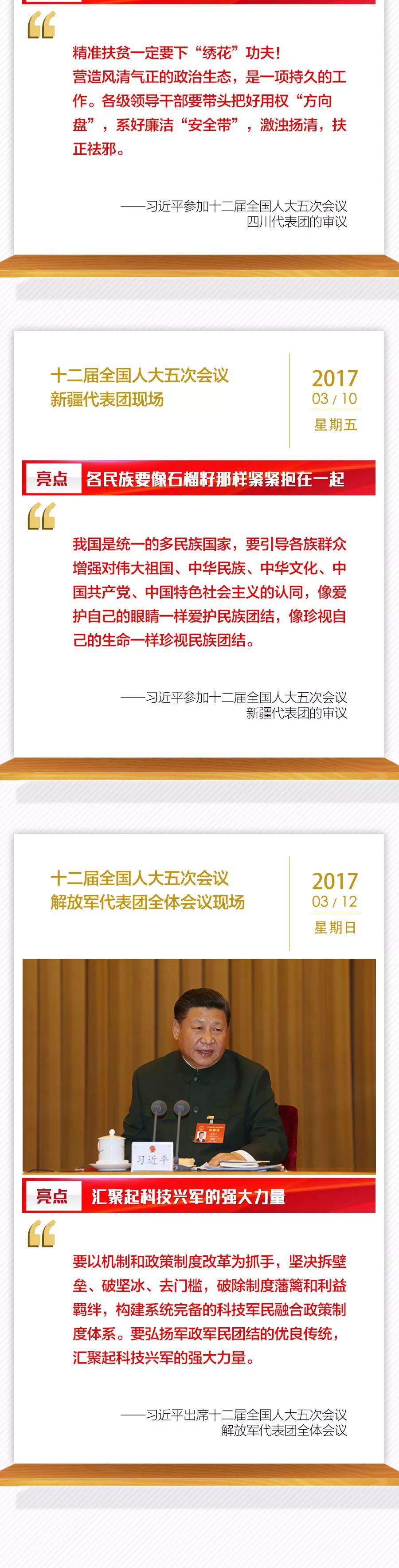 過去6年全國兩會習近平36次下團組，一張長圖共同回顧