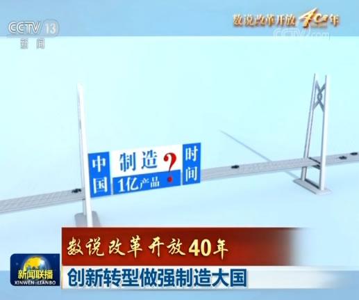 數説改革開放40年 創新轉型做強製造大國
