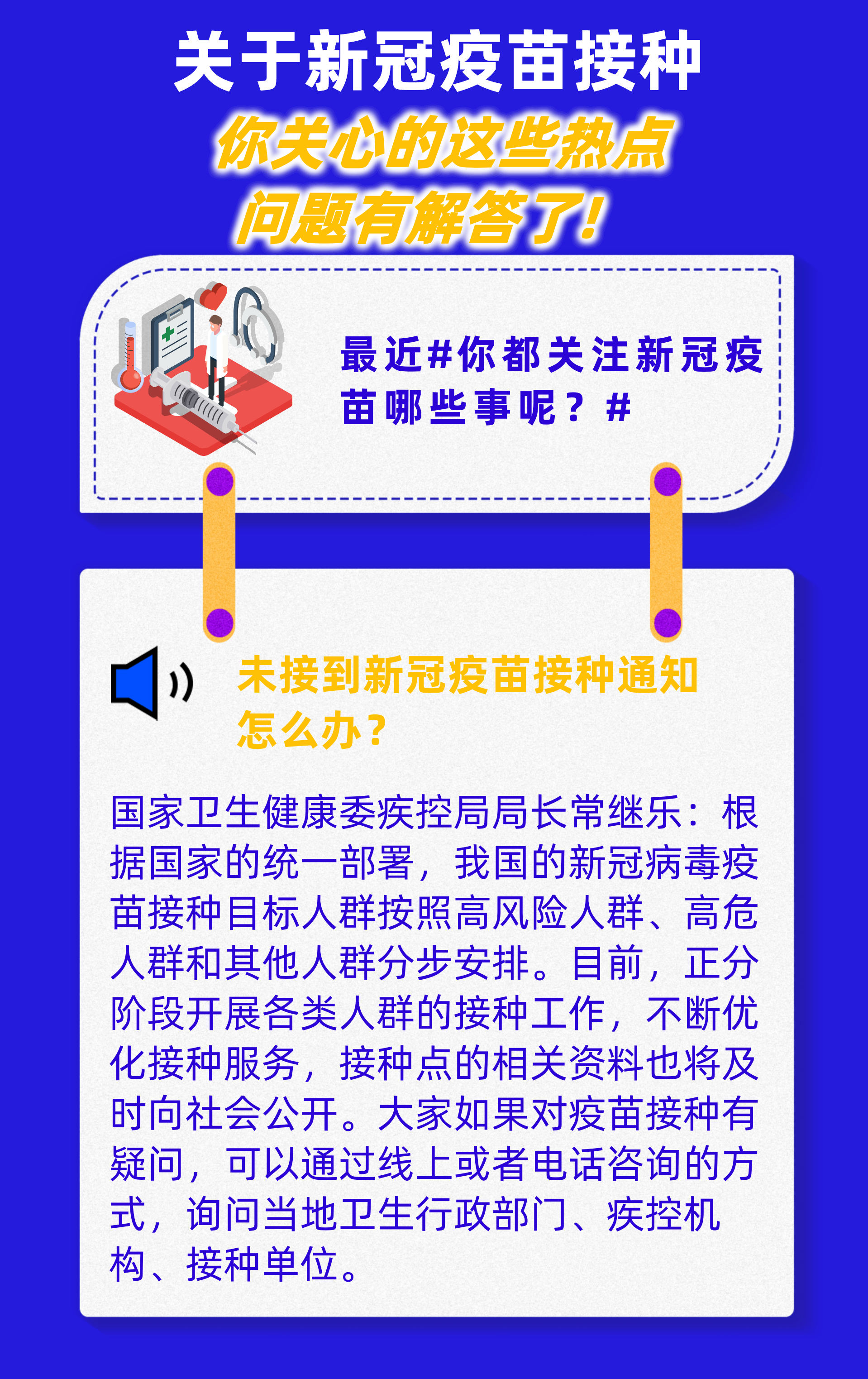 新冠疫苗接種系列科普圖解之一：  最新的熱點問題解答來了!