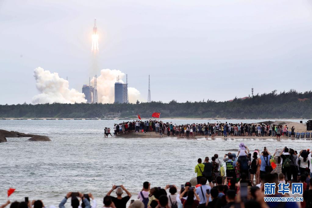 中國空間站天和核心艙在海南文昌發射