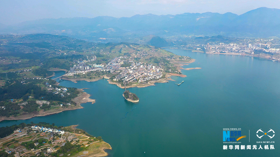 航拍三峽175水位新景觀 山寨變水寨 今朝更好看