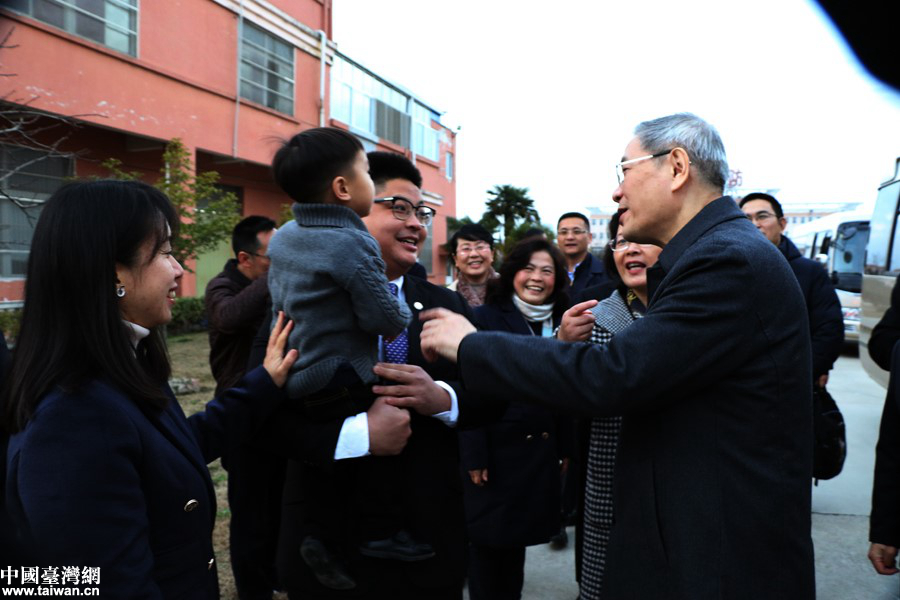 海協會會長張志軍在滬蘇走訪慰問臺胞臺企