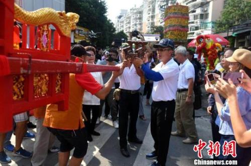 台南媽祖像闊別三百餘年後首度回鑾廈門