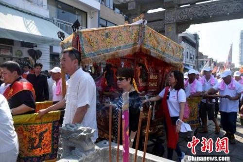 台南媽祖像闊別三百餘年後首度回鑾廈門