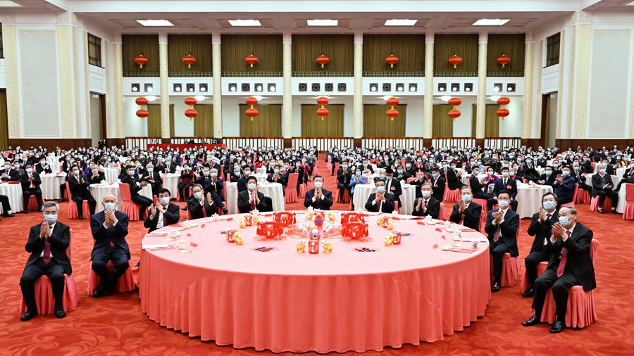 中共中央國務院舉行春節團拜會 習近平發表講話