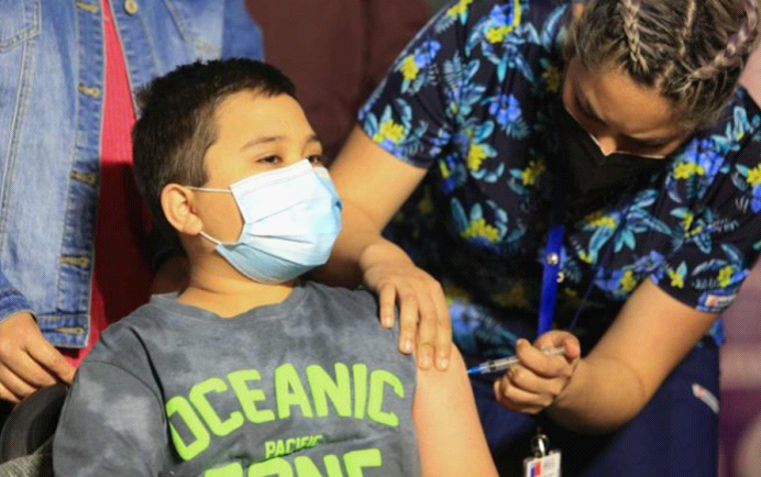 智利啟動針對未成年人的新冠疫苗接種工作