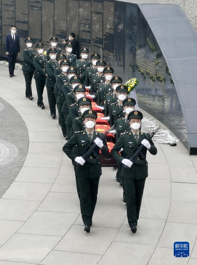 第八批在韓中國人民志願軍烈士遺骸安葬儀式在瀋陽舉行