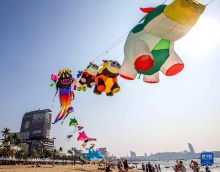 泰國芭提雅舉辦海灘風箏節