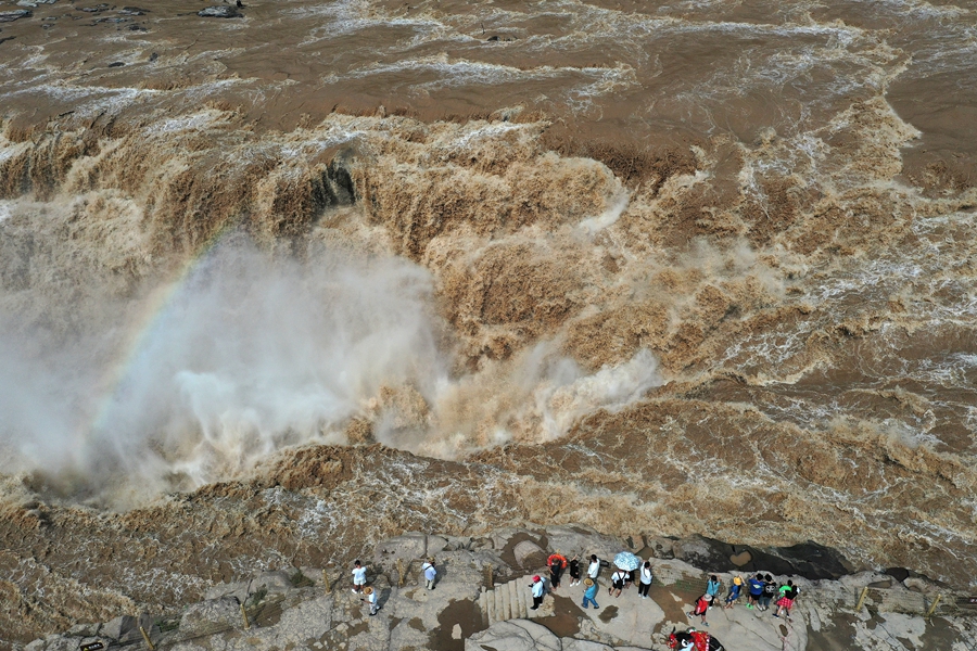黃河干流迎來主汛期 壺口瀑布水量大增