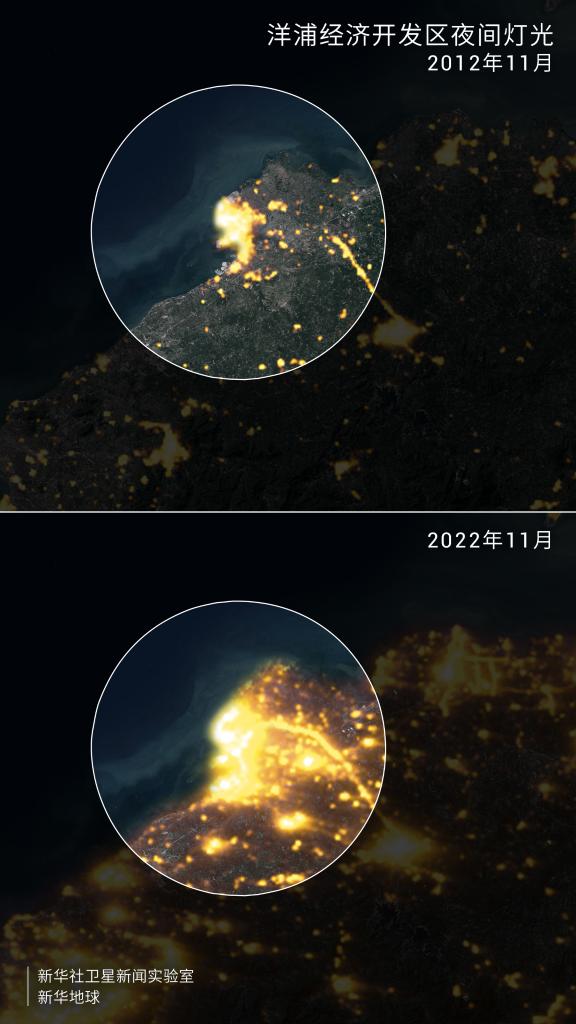 衛星視角洞見海南自貿港蓬勃興起