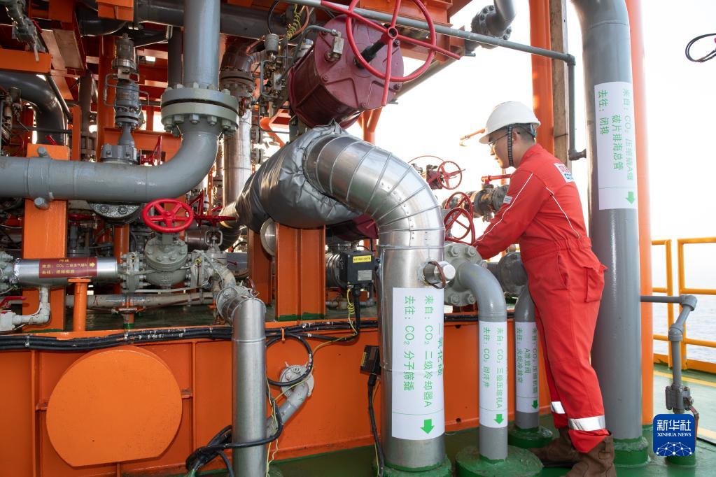 中國海上首個百萬噸級二氧化碳封存工程投用