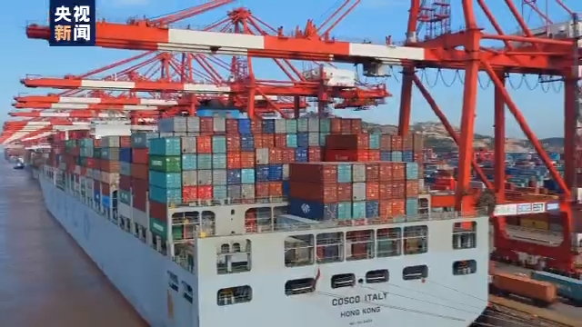 平均每一秒有150噸貨物進出境 今年中國外貿進出口連續5個月正增長