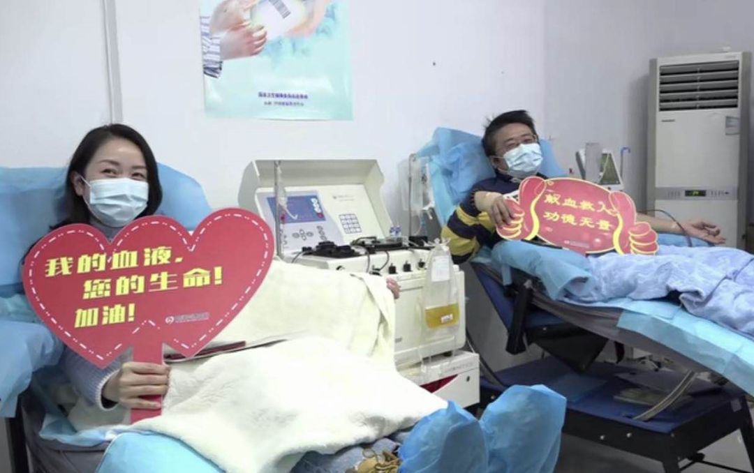 盡己所能回報社會！江漢區新冠肺炎康復臺胞攜家屬捐獻血漿