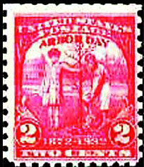 世界上首枚植樹節郵票