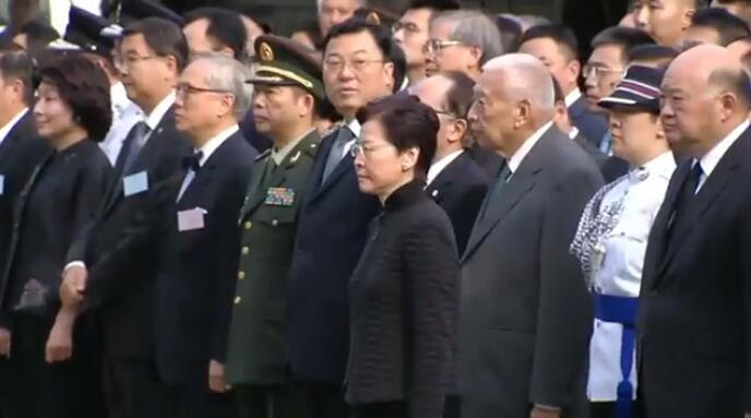 林鄭月娥今早出席抗戰勝利紀念儀式