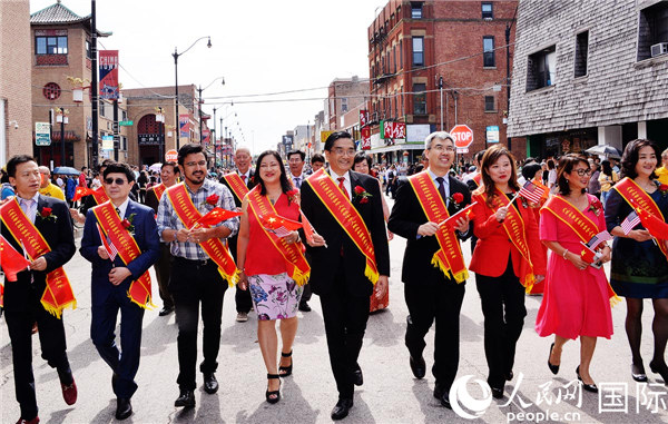 芝加哥華僑華人熱烈慶祝新中國成立70年