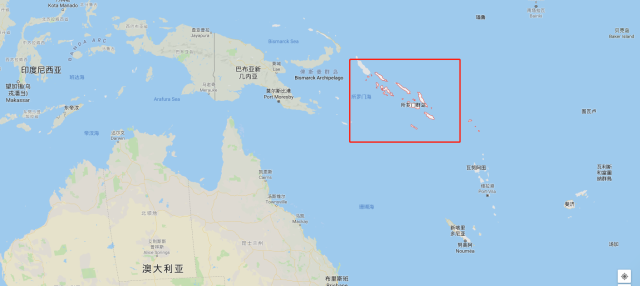 圖片默認標題_fororder_所羅門群島位於南太平洋（谷歌地圖截圖）