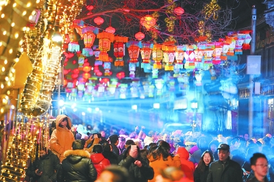 北京2萬景觀燈籠裝點“遊園會”