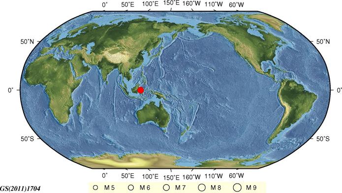 印度尼西亞28日18時02分發生7.4級地震