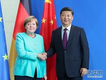 習近平同德國總理默克爾舉行會談