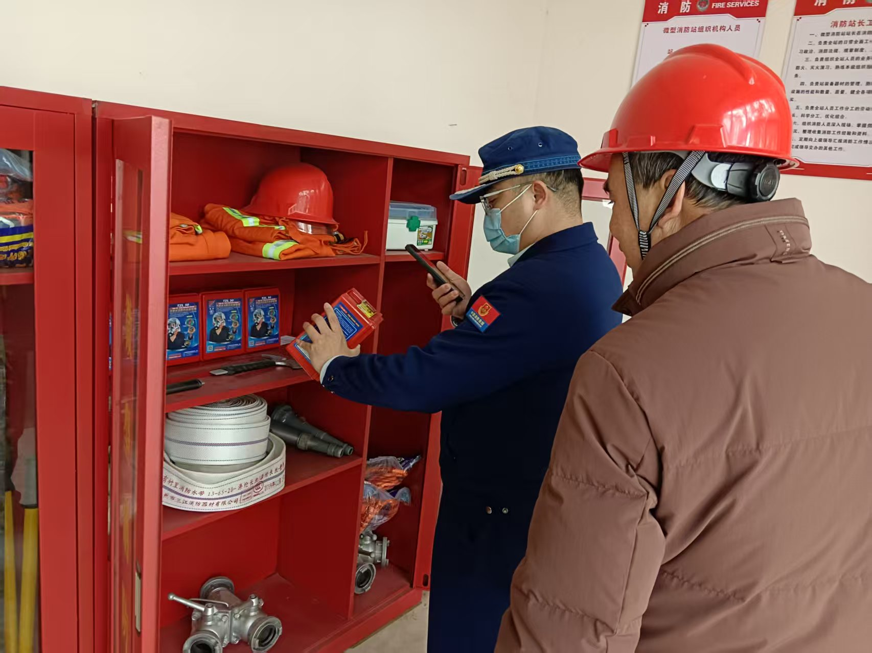 贛州寧都縣消防救援大隊開展過濾式消防自救呼吸器專項整治活動