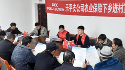 江西樂平：開展“農險”服務宣講 保障“三農”安全發展