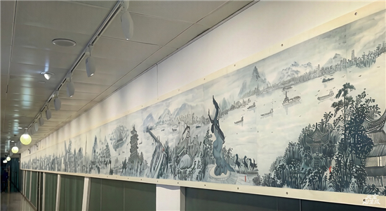 時空長卷映金陵風華 徐墨然《新金陵48景》青花水墨長卷開啟南京首展