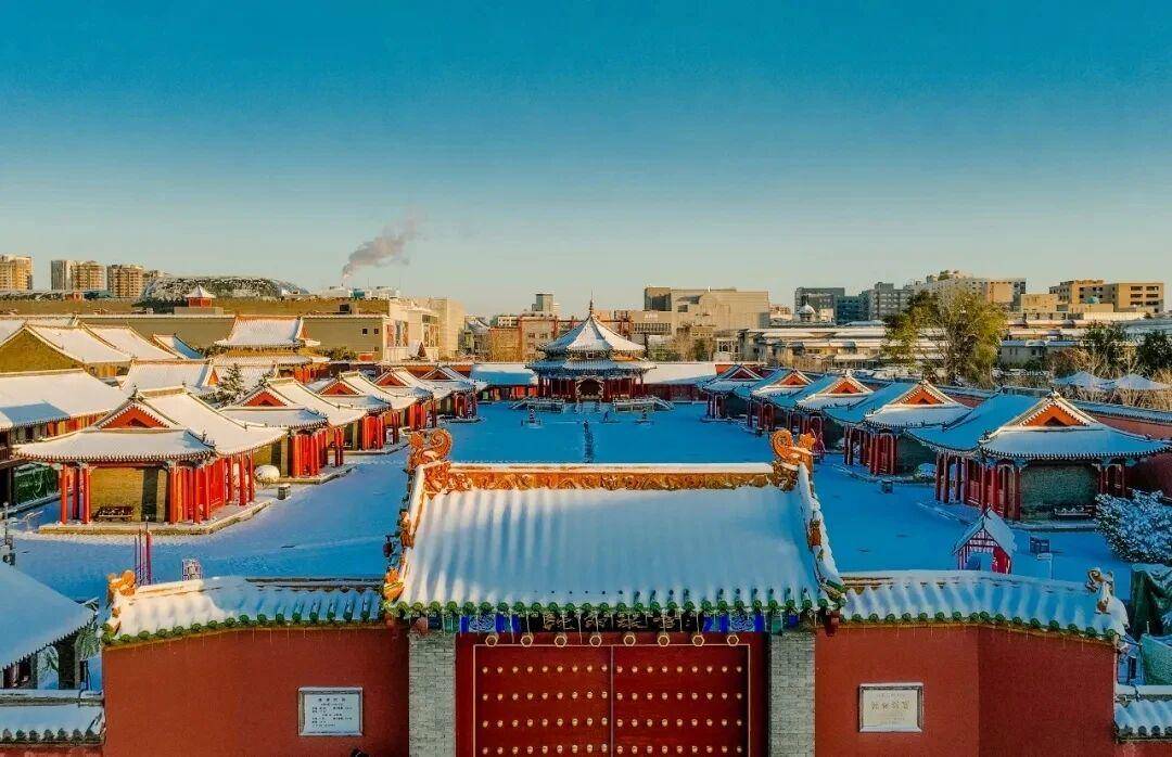 瀋陽下雪了，故宮美成詩