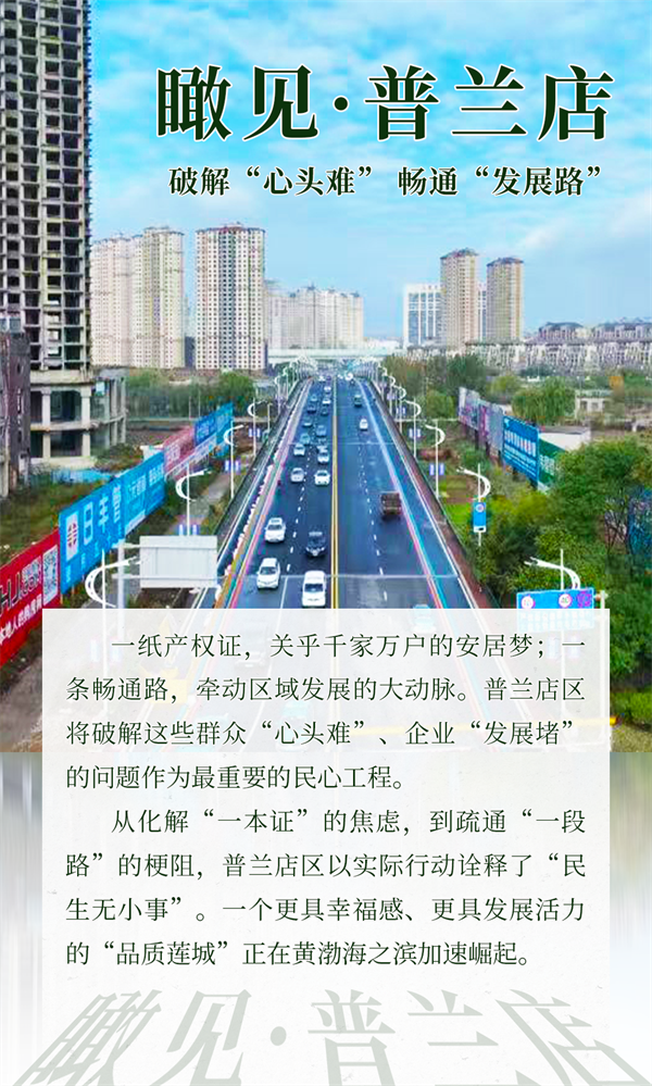 圖説·普蘭店|破解“心頭難”暢通“發展路” 大連普蘭店區民生答卷擦亮幸福底色_fororder_海報