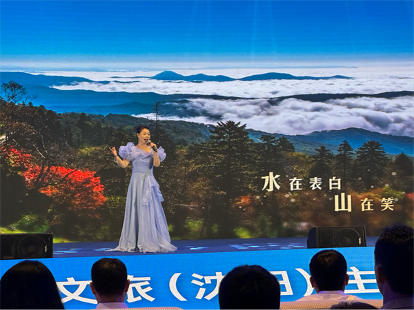 高鐵一線牽 山水入“沈”圈——“乘著高鐵遊白山”文旅推介會在沈舉行_fororder_張琪高鐵3