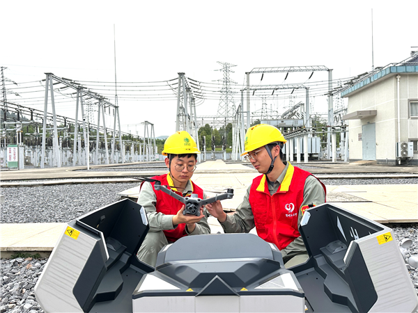 湖北咸寧：科技賦能變電運維 無人機跑出巡檢“加速度”_fororder_圖片79