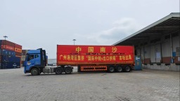首櫃通關！廣州港南沙港區打通“一站式”國際中轉集拼全流程