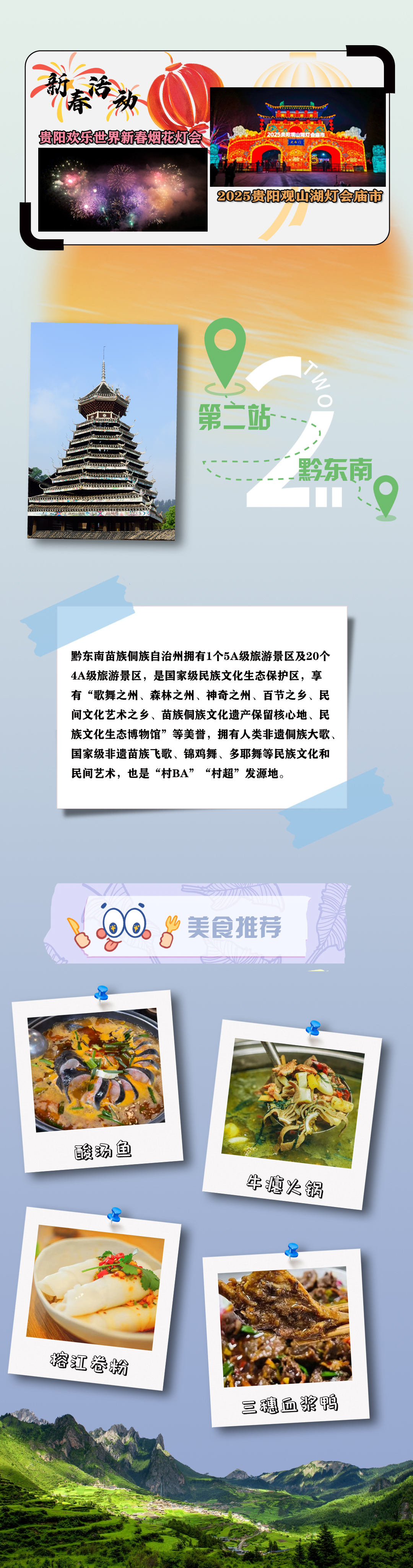 速覽240小時玩轉貴州攻略 共賞多彩貴州新春年味