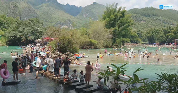 貴州羅甸：“以水為媒”點燃暑期旅遊熱_fororder_大小井省級風景名勝區一角