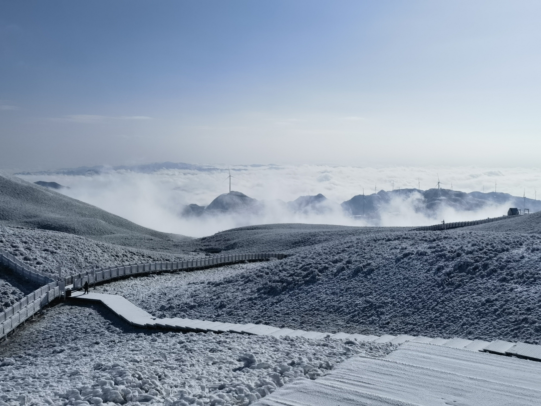 阿西裏西韭菜坪雪景如畫