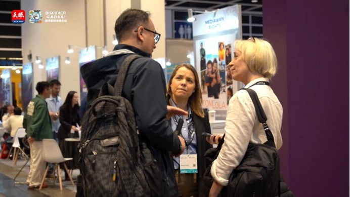借港“出海” 黔景無限 貴州展館首秀香港國際影視展引關注_fororder_dD0xNzczODQ0MTIzX3I9YjA1YWRlM2Zfdz02OTJfcT0xMDBfZT1wbmc=