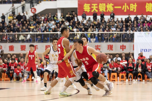 2025貴州“村BA”黔南賽區總決賽精彩紛呈_fororder_比賽精彩瞬間（史傳鴻  攝） (6)