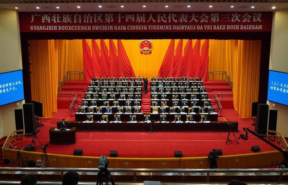 廣西壯族自治區第十四屆人民代表大會第三次會議開幕