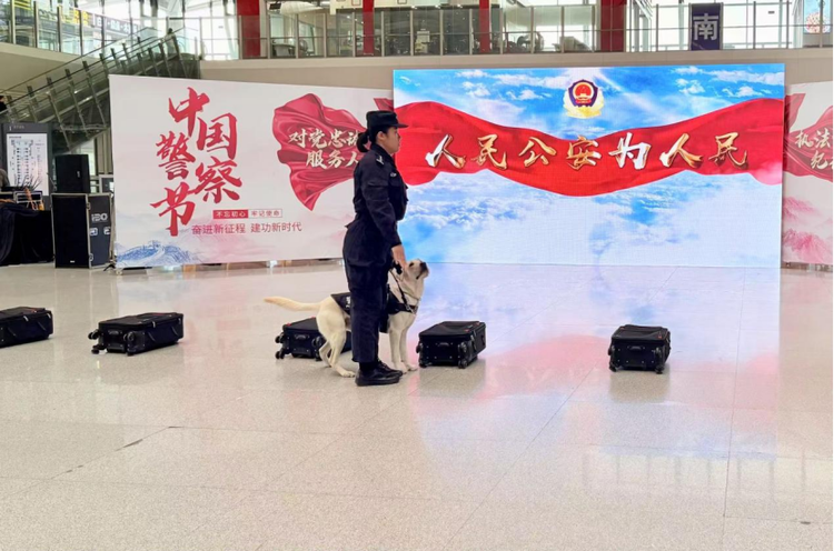 警犬搜爆、魔術表演……南寧鐵路公安開展110主題宣傳活動