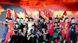 陜西省第十八屆運動會開幕倒計時100天 火炬獎牌精彩亮相
