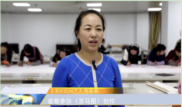 延安安塞農民畫:繪百馬迎新春 傳非遺促增收