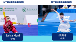 張清淳、鄧智瑄當選國際武聯2024年度運動員