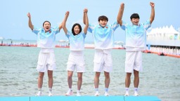 亞沙會全天綜合：中國隊包攬公開水域游泳三金