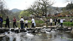 信陽市新縣：古村踏春正當時