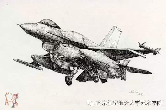 南航女生手繪飛機驚艷網友